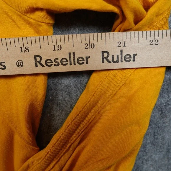 Ralph Lauren Top Womens Small Long Sleeve Ruffle Cuff Gold Button Crew Neck - Picture 9 of 11